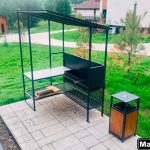 Создание зоны барбекю в саду.